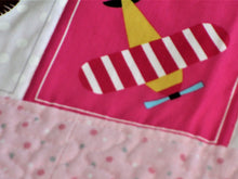 Load image into Gallery viewer, Learn and Play Handcrafted Personalized All Natural Cuddly Adorably Pink Learn & Play 60 Objects Baby Quilt