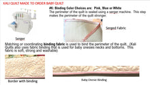 Load image into Gallery viewer, CUSTOM MADE PERSONALIZED BABY QUILT
